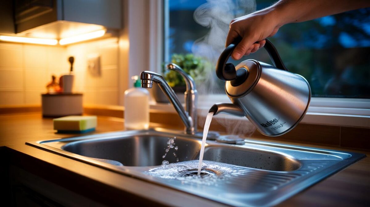 Abends heißes Wasser in den Abfluss? Experten schwören auf diesen Trick