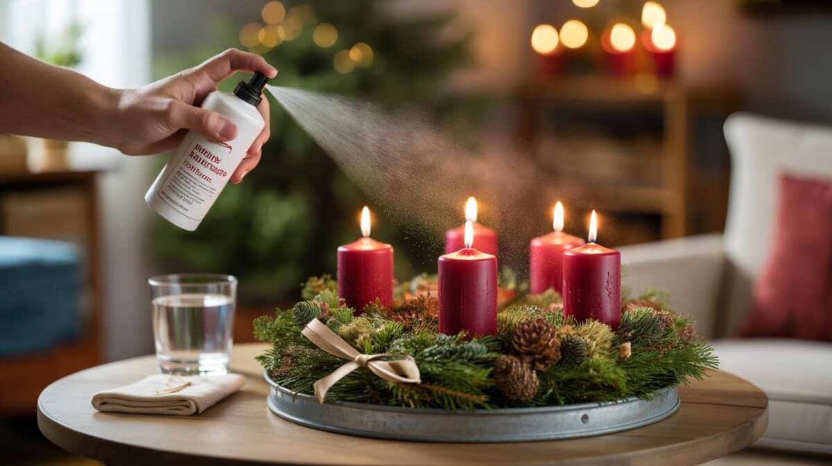 Adventskranz-Brand: Das unbekannte Spray, das Sie vor dem ersten Anzünden nutzen müssen