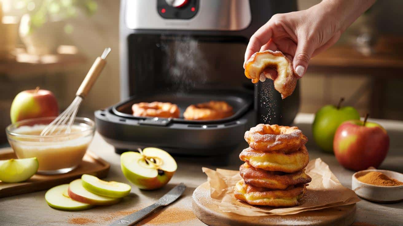 Apfelkrapfen aus dem Airfryer: Leckerer kannst du Äpfel nicht zubereiten