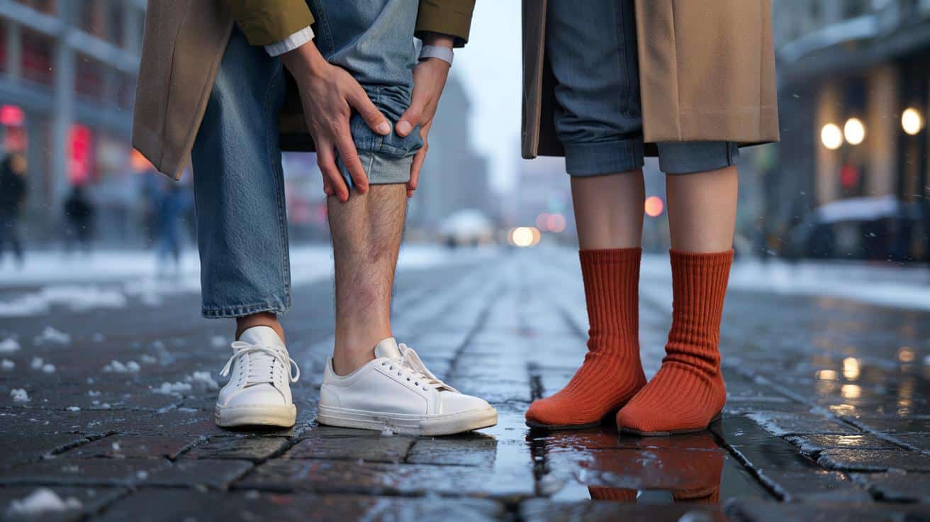 Arzt-Warnung zum "Flanking": Warum knöchelfreie Hosen im Winter Gelenke schädigen