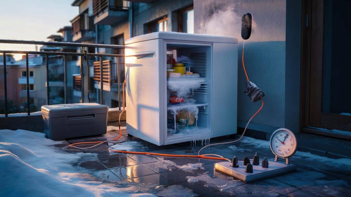 Balkon-Fehler: Warum Sie den Kühlschrank im Winter niemals nach draußen stellen dürfen