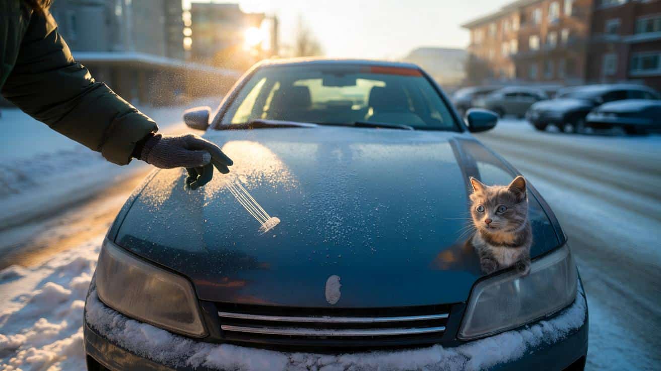 Bitte zweimal klopfen: Wer im Winter den Motor startet, tötet oft dieses Tier