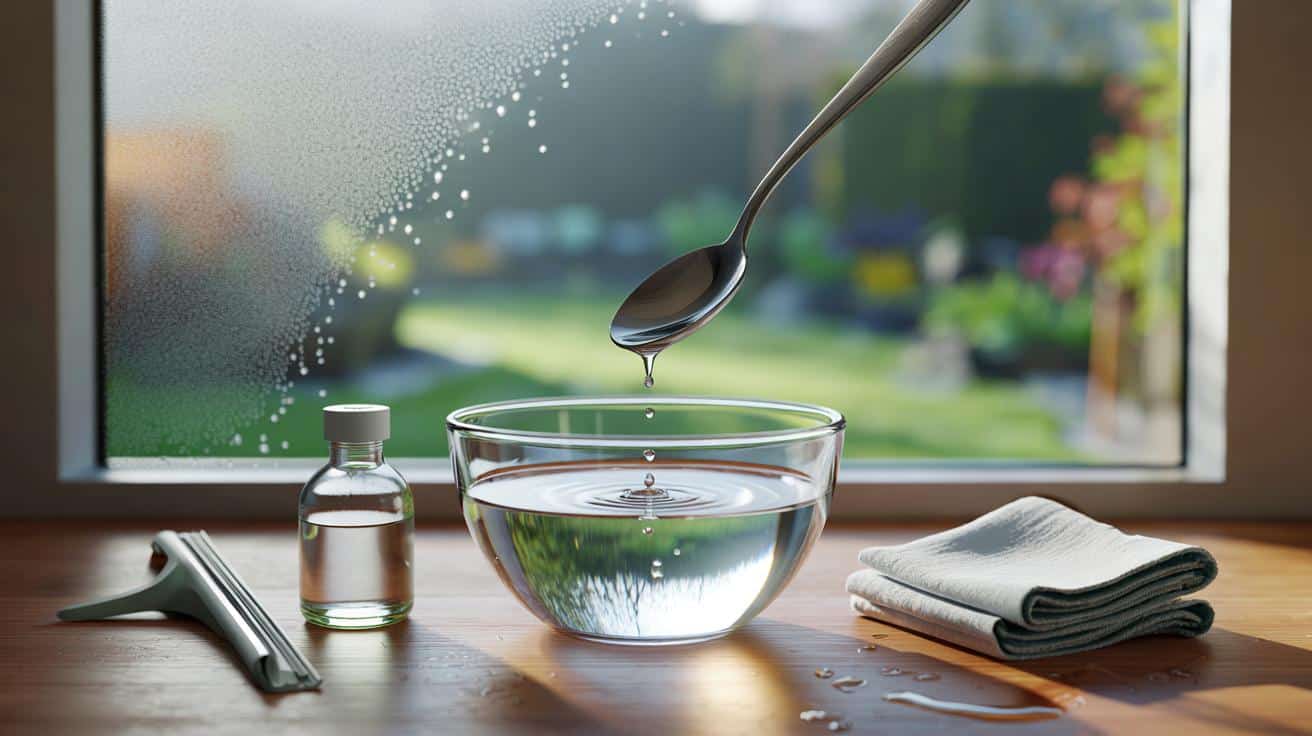 Ein Teelöffel in die Schüssel – und die Fenster glänzen bis zum Frühling wie Kristalle