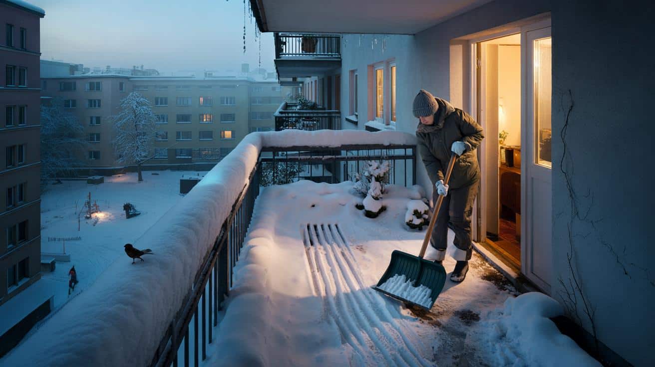 Einsturzgefahr? Ab dieser Schneehöhe müssen Sie Ihren Balkon sofort räumen