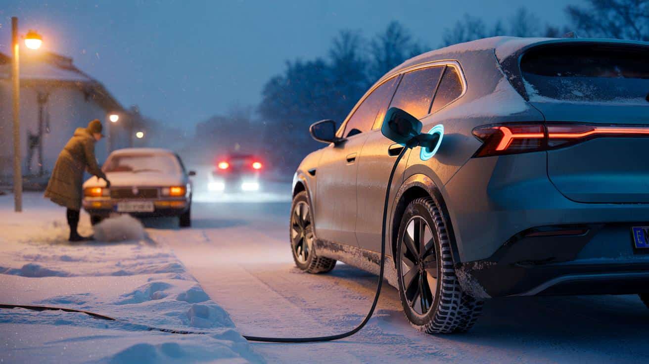 Elektroautos und Schnee: Warum die Reichweite um 30 % sinkt und wie man den Schaden begrenzt