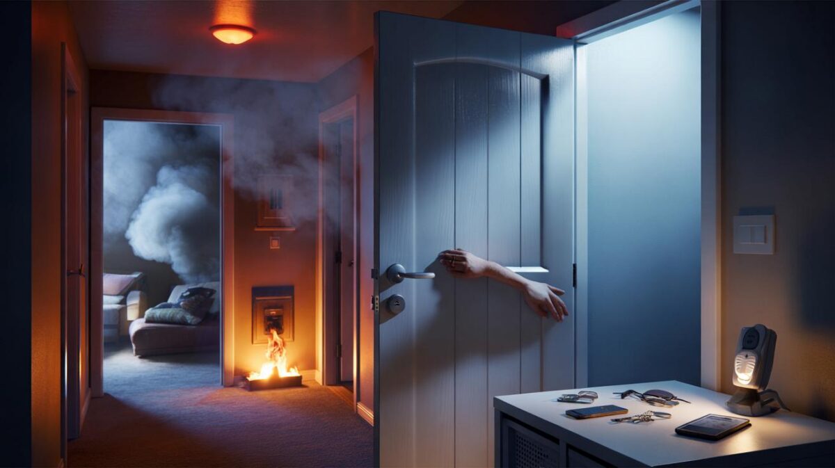 Feuerwehr schlägt Alarm: Darum sollten Sie nachts immer die Türen schließen