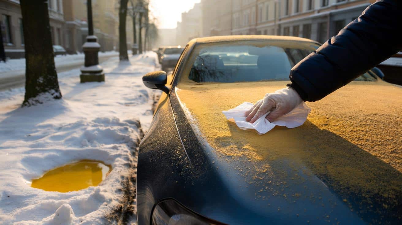 Gelber Schnee? Nicht nur Urin, sondern auch Saharasand: So erkennen Sie den Unterschied