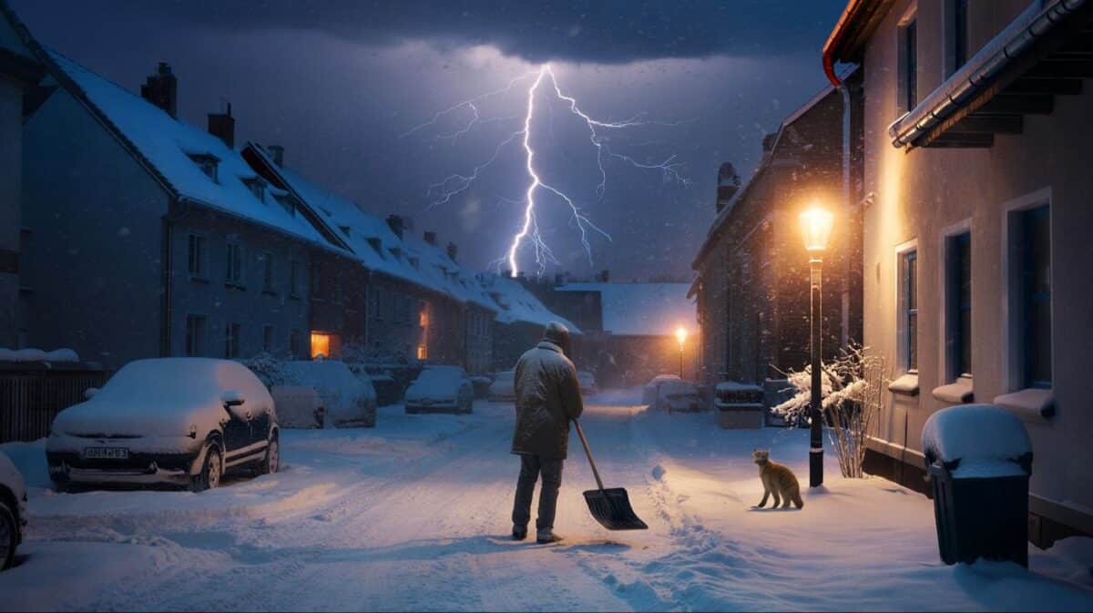 Gewitter im Schnee? Warum es blitzt, aber man den Donner fast nie hört