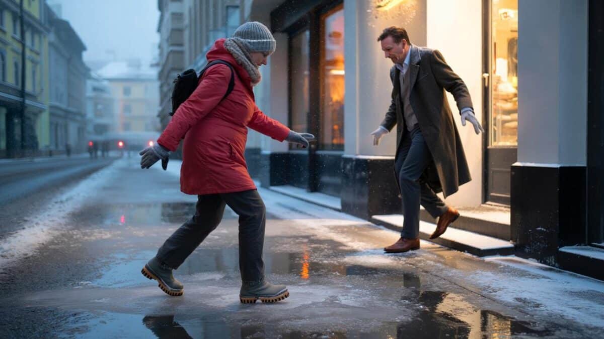 Glatteis-Gefahr: Warum Sie heute wie ein Pinguin laufen sollten (kein Scherz)