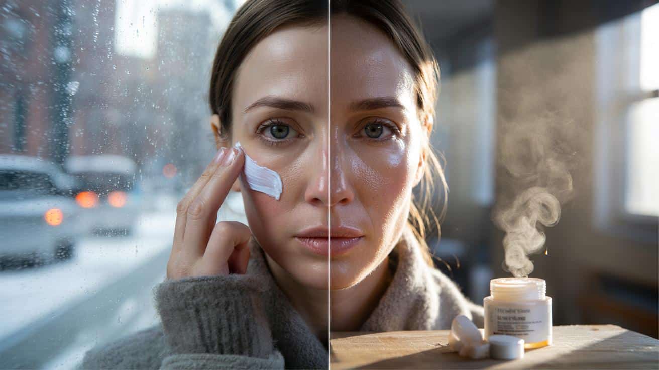 Hautpflege-Fehler: Warum Feuchtigkeitscremes auf Wasserbasis im Winter schaden