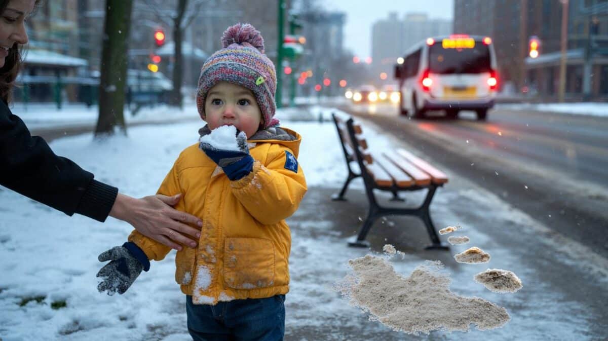 Kann man Schnee essen? Warum es für Stadtkinder gesundheitsschädlich ist, ihn probieren zu lassen