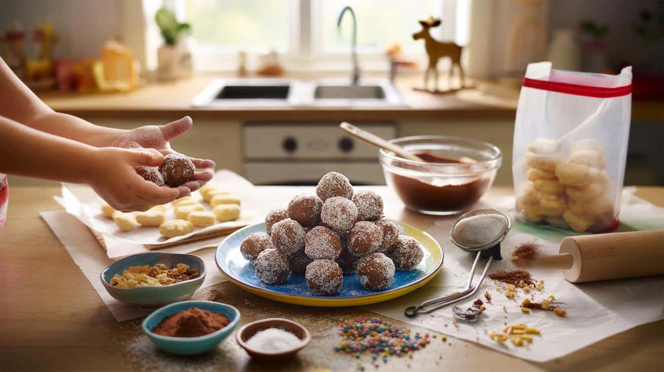 Kinderleichte Elchfurz-Kugeln: süße Nascherei ohne Backofen