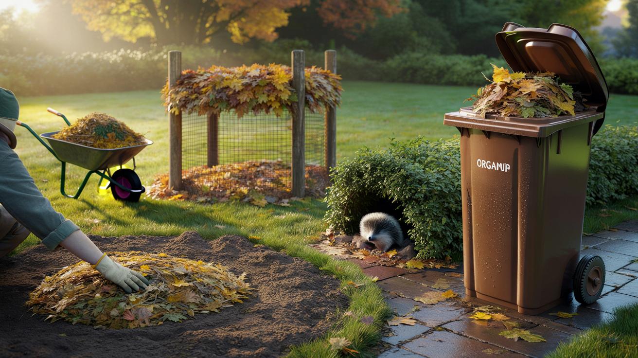 Laub im Garten bloß nicht in der Biotonne entsorgen