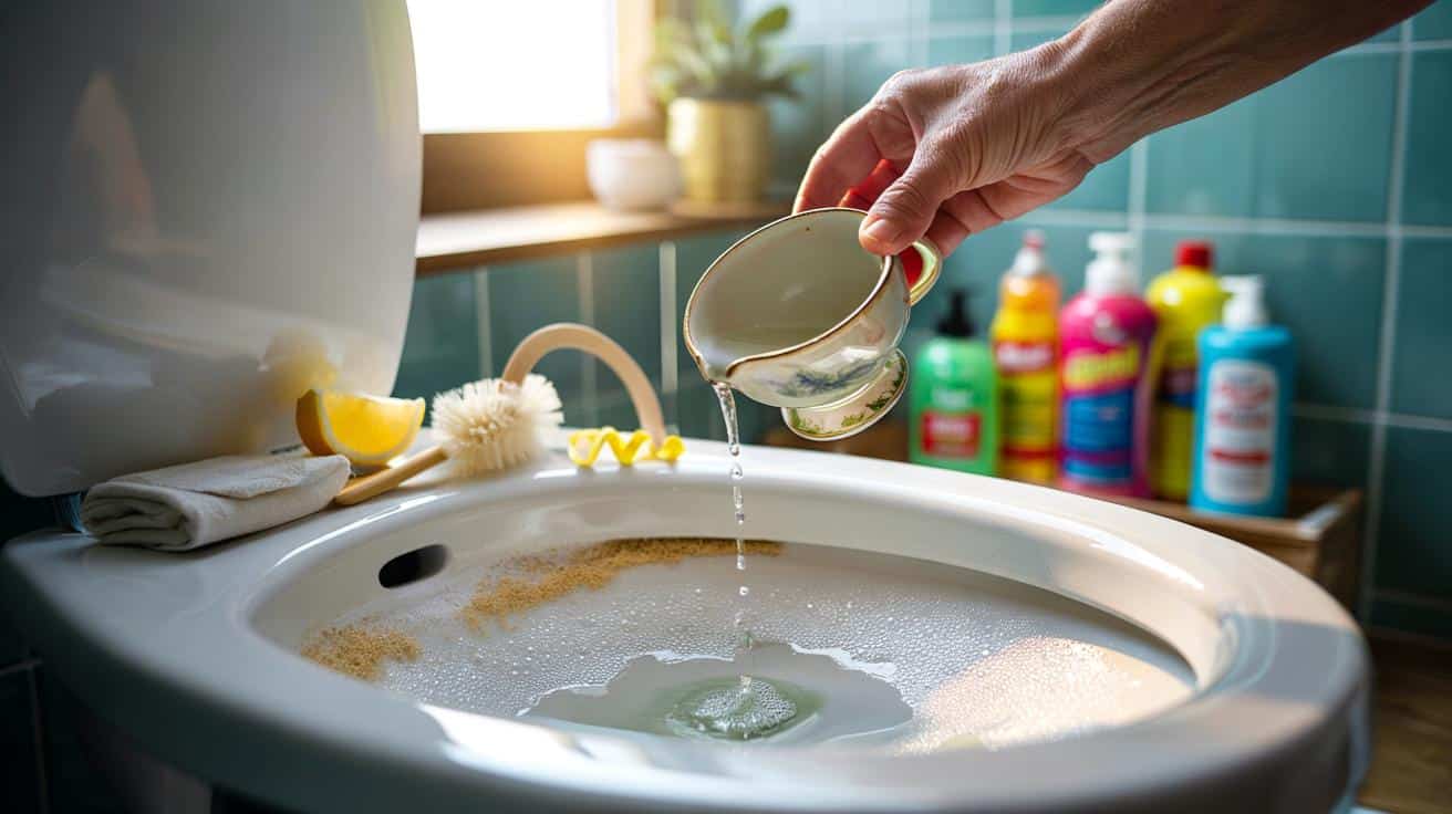 Omas Putz-Geheimnis demütigt teure Reiniger und macht Ihr WC unverschämt sauber in Minuten