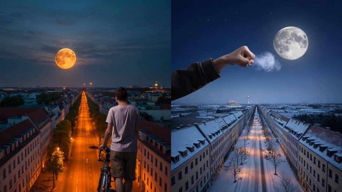 Optische Täuschung? Warum der Vollmond im Winter viel höher steht als im Sommer