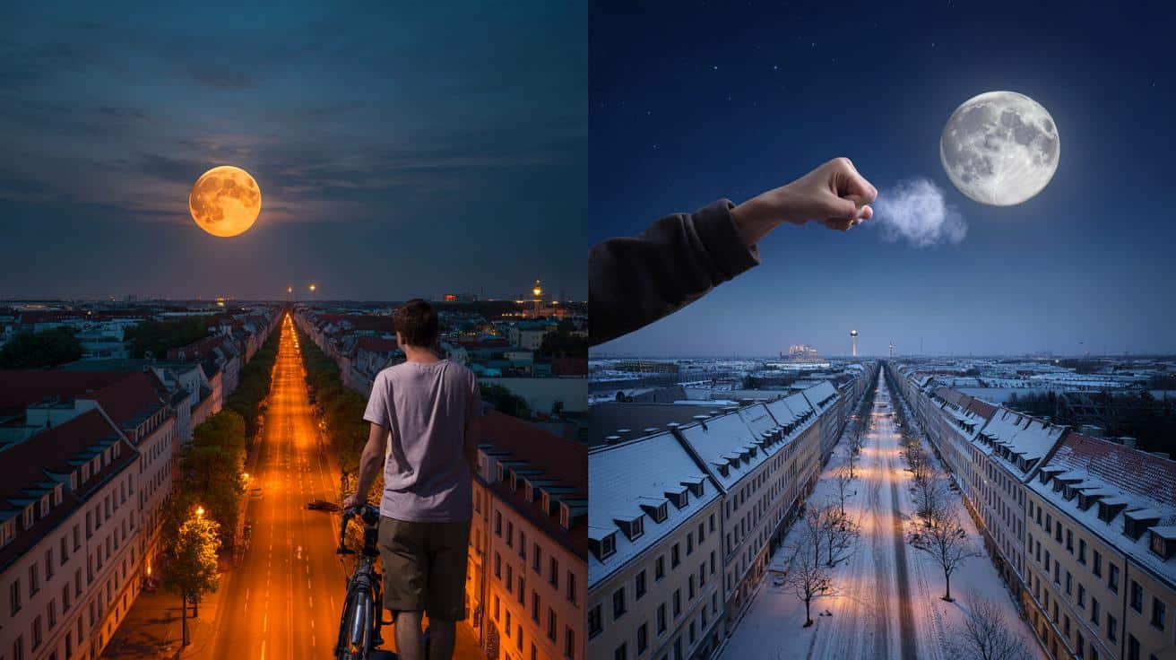 Optische Täuschung? Warum der Vollmond im Winter viel höher steht als im Sommer