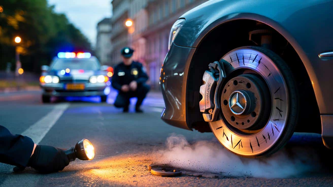 Polizei Ludwigsburg: Mercedes mit Bremsklötzen aus Holz sichergestellt