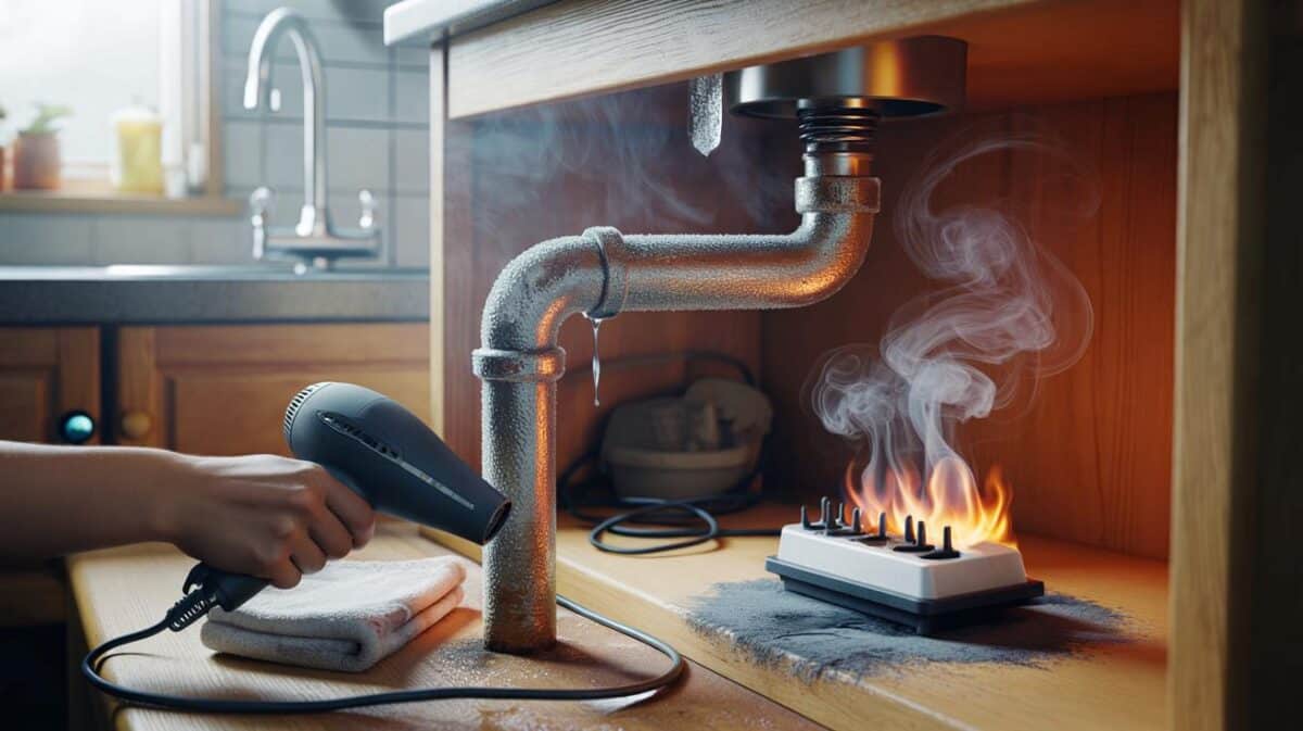 Rohrbruch-Gefahr: Der Föhn-Fehler beim Auftauen, der Ihr Haus in Brand setzt