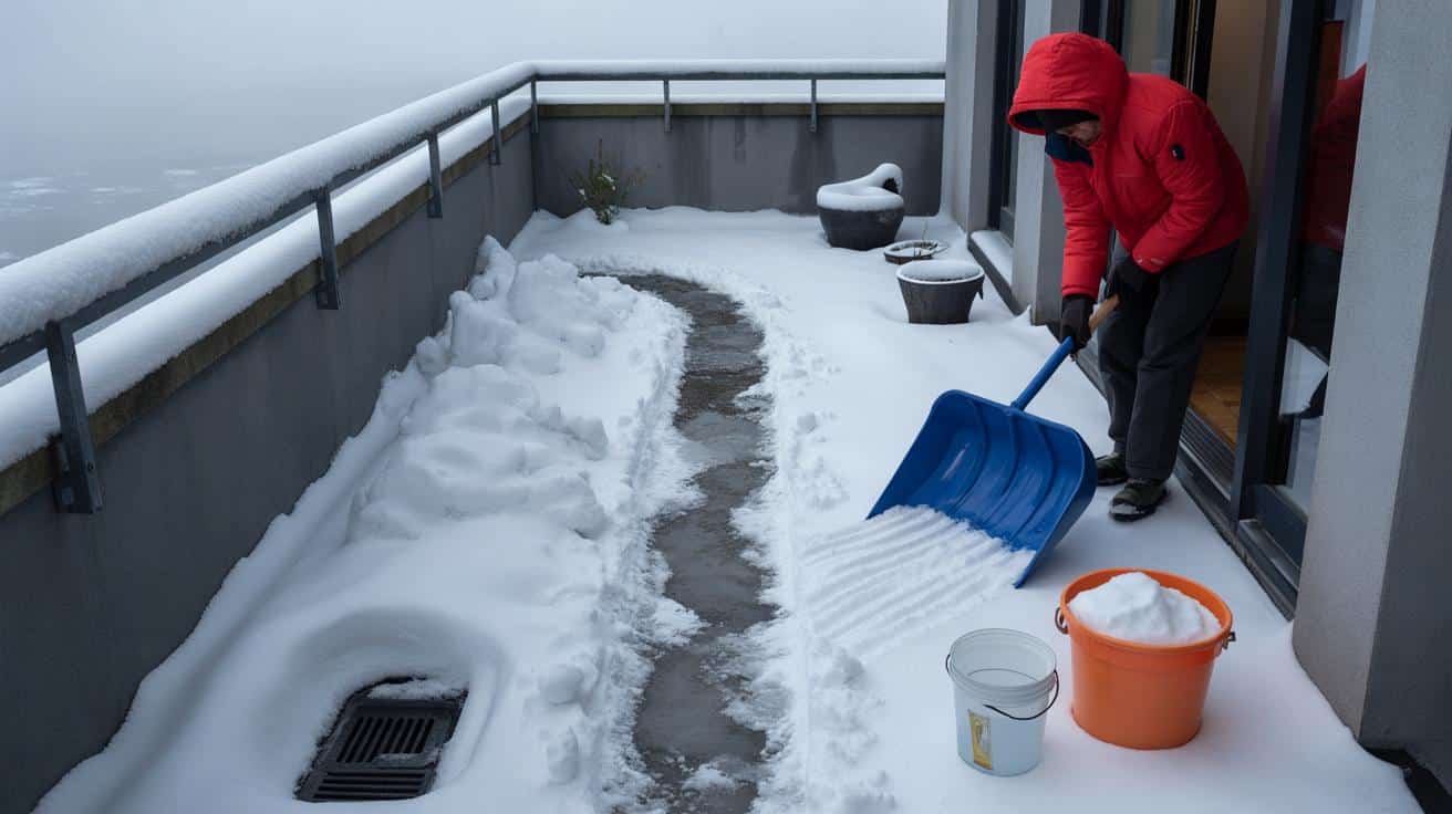 Schnee auf dem Balkon: Muss man ihn schaufeln oder wird die Menge nach Gewicht berechnet? Hier die Belastungsgrenze für Stahlbeton