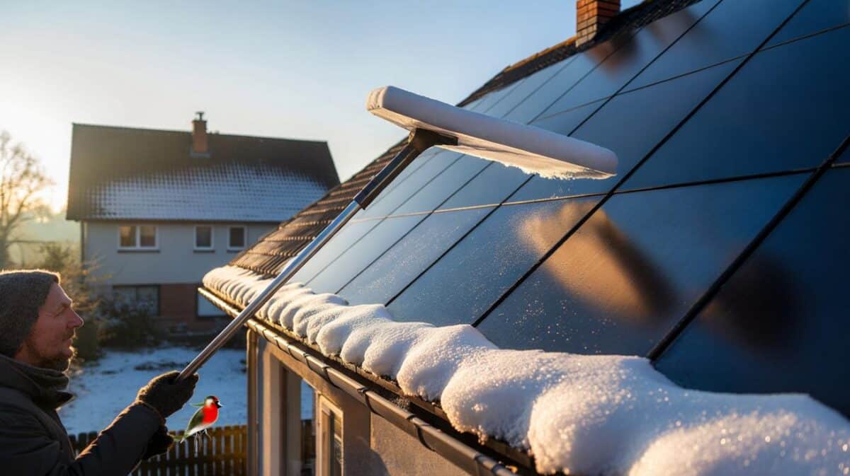 Schnee auf Solaranlagen: Reinigen oder warten? Die Wahrheit über Energieeffizienz im Winter