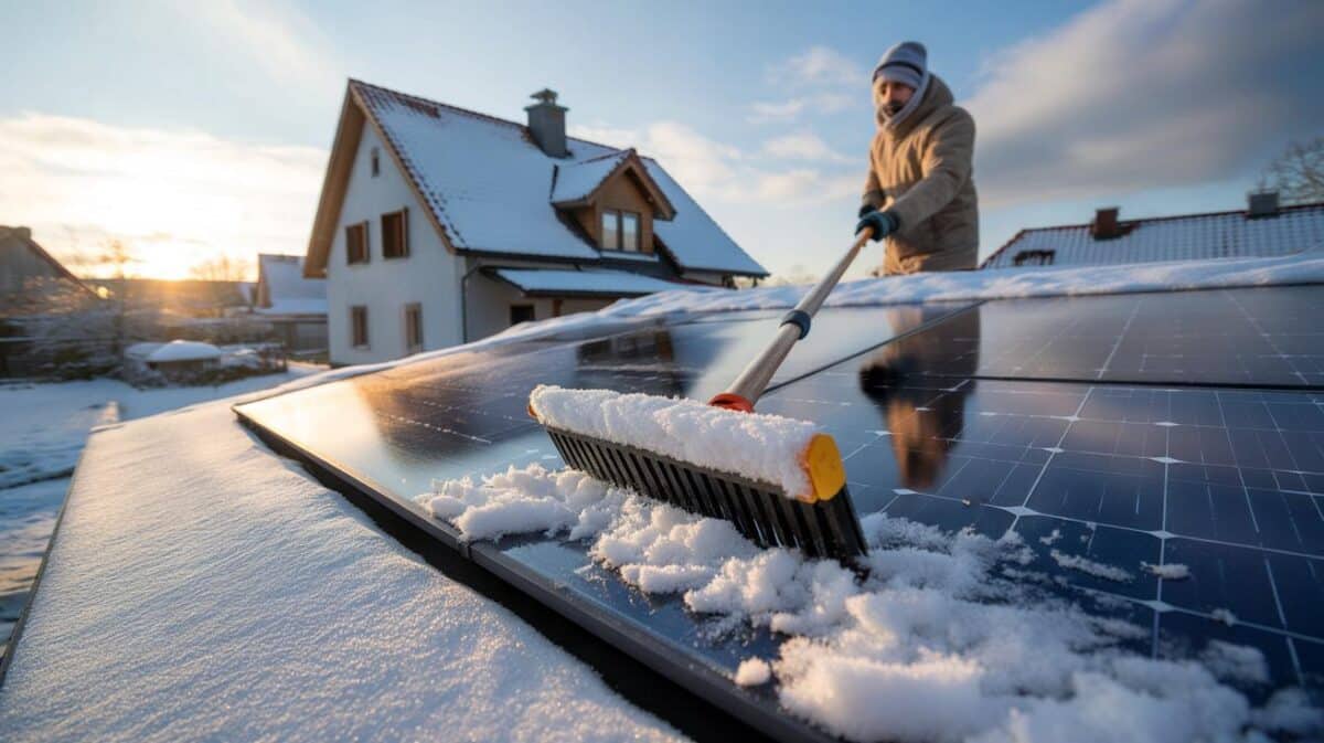 Schnee auf Solarpanels: Runter damit oder warten? Die Antwort spart bares Geld