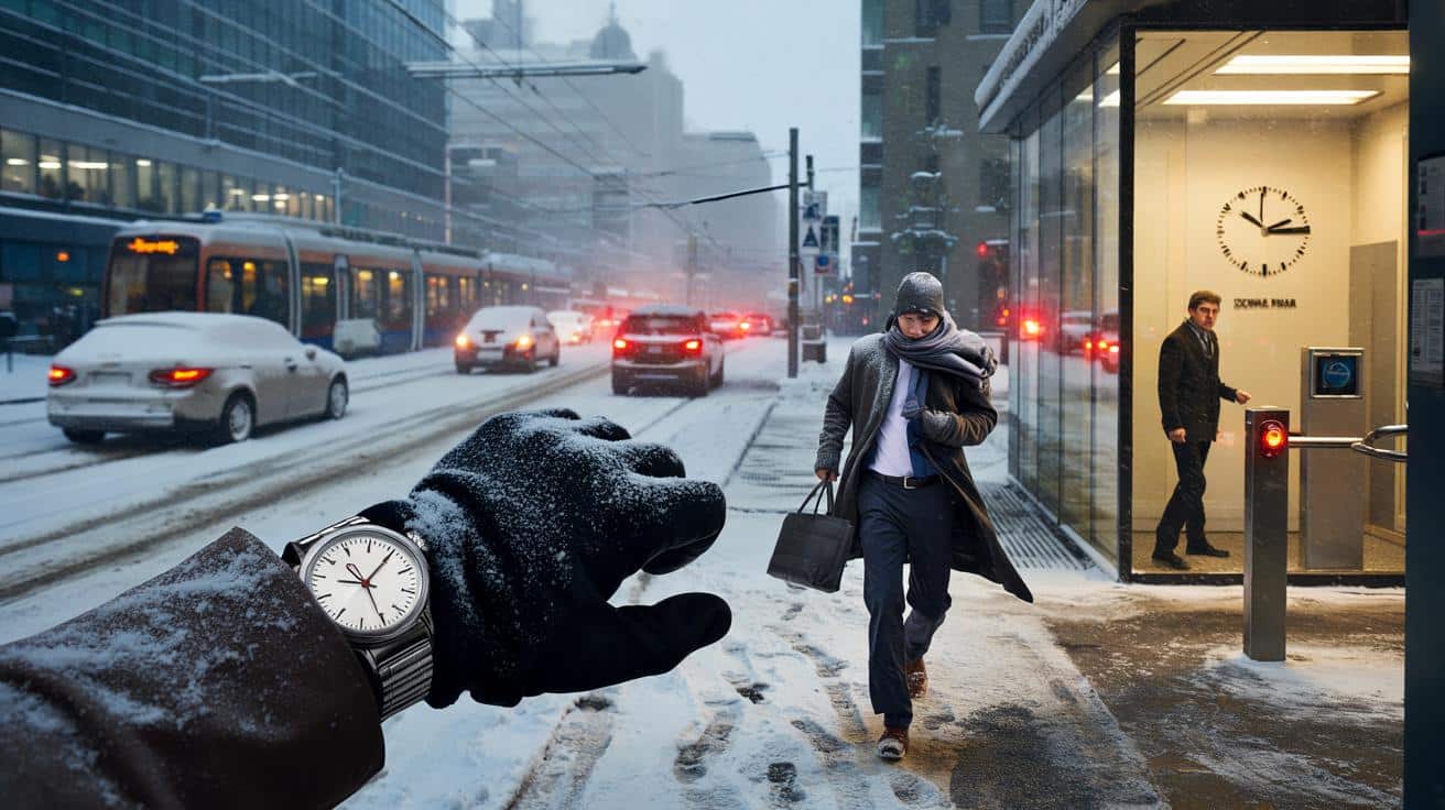 Schneechaos: "Wegerisiko" – Warum der Chef bei Verspätung Ihr Gehalt kürzen darf