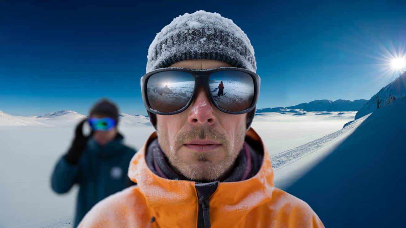 Sonnenbrille im Schnee: Es ist keine Eitelkeit, sondern der einzige Weg, Schneeblindheit zu vermeiden