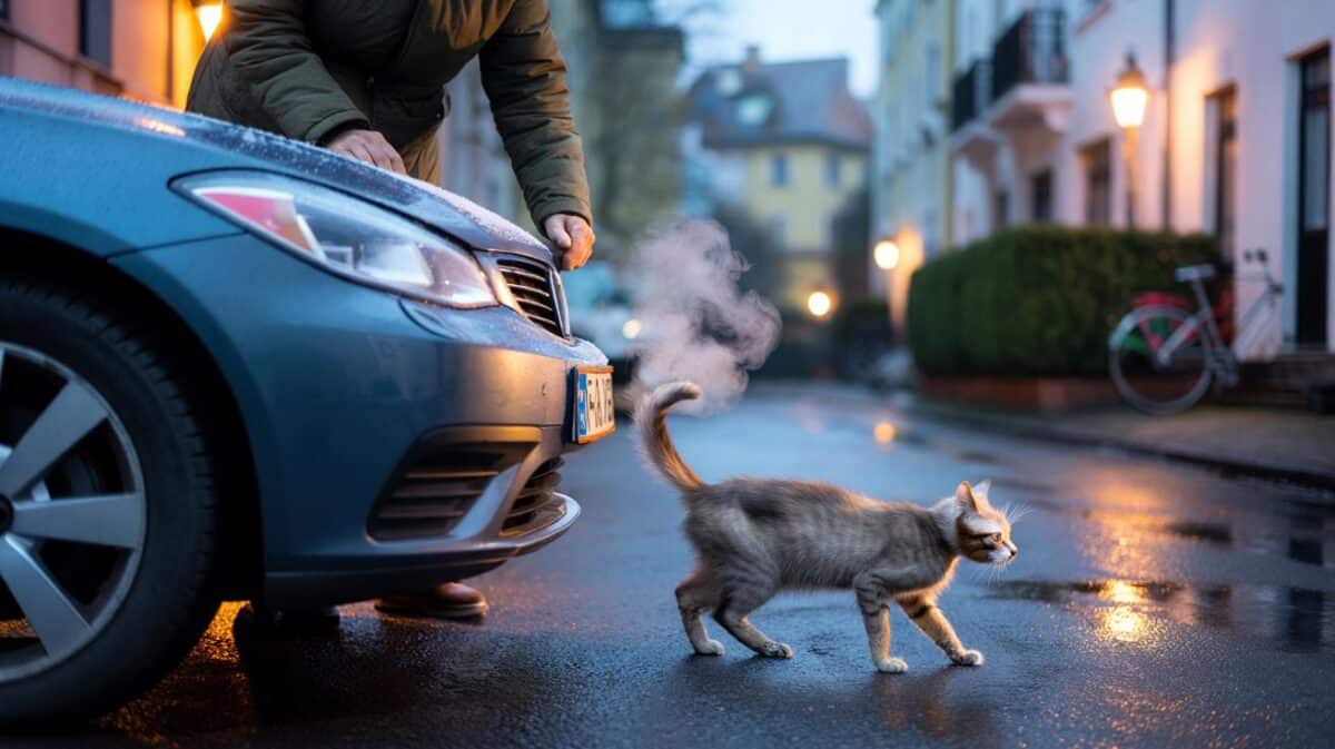 Streunende Katzen unter Autos: Warum Sie immer zweimal auf die Motorhaube klopfen sollten, bevor Sie das Auto starten