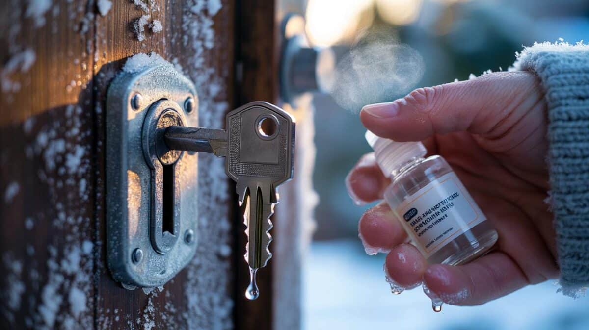 Türschloss vereist? Das Mittel aus Ihrer Handtasche öffnet es in 30 Sekunden