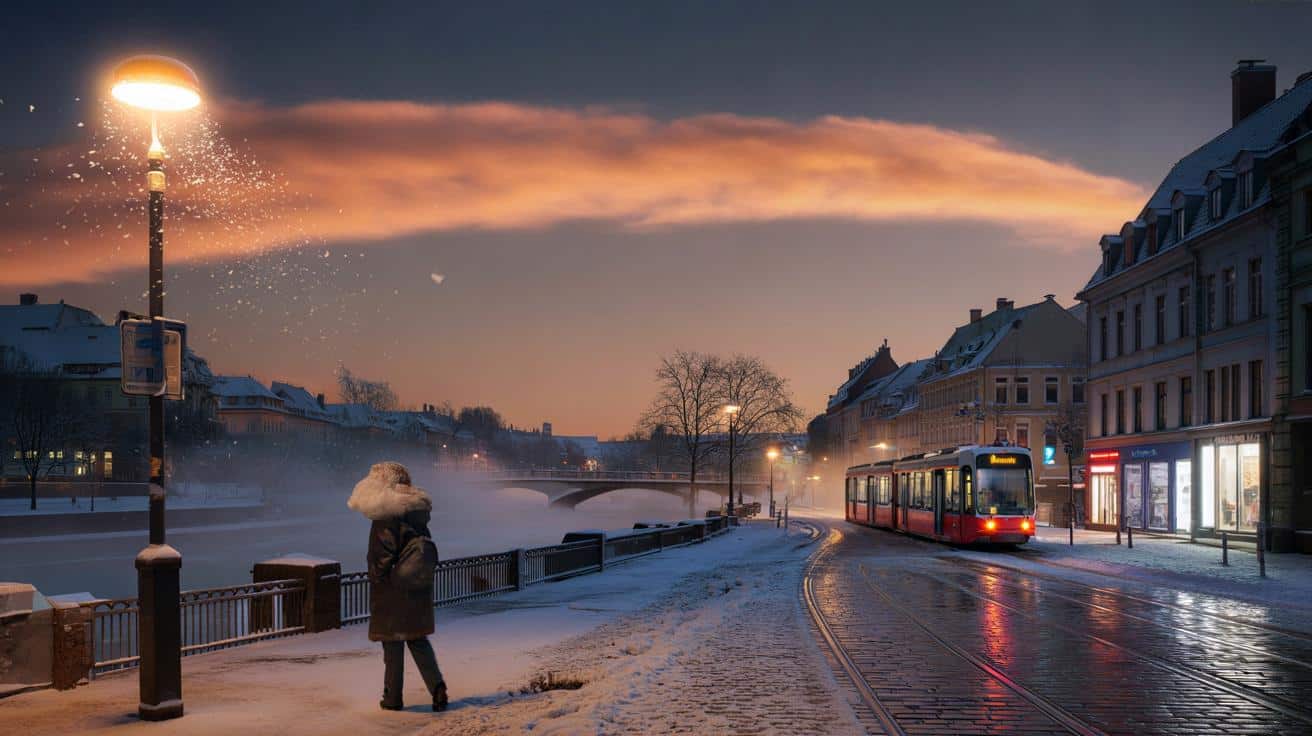 Warum färbt sich der Himmel orange/rosa, bevor es schneit? Das atmosphärische Phänomen erklärt