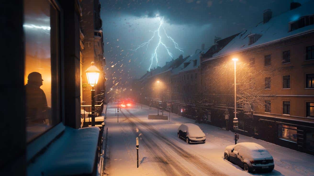 Warum hört man den Donner nicht, wenn es schneit? Das seltene Phänomen des „Gewitterschnees“