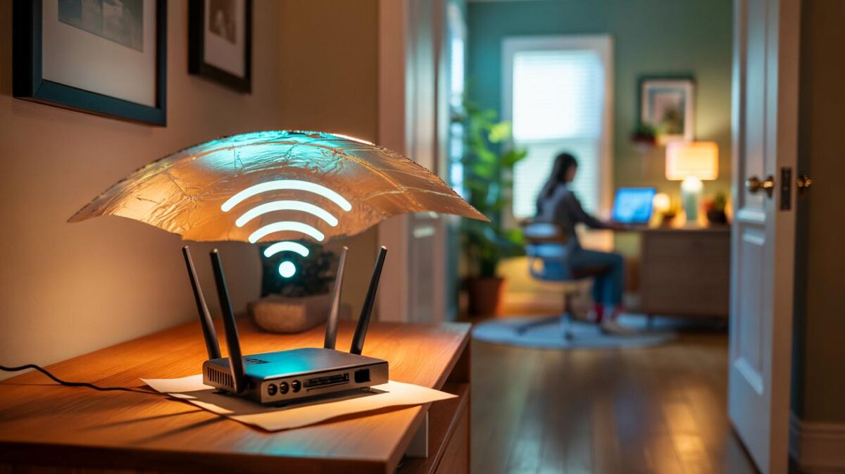 WLAN-Turbo: Alufolie am Router sorgt für besseres Signal