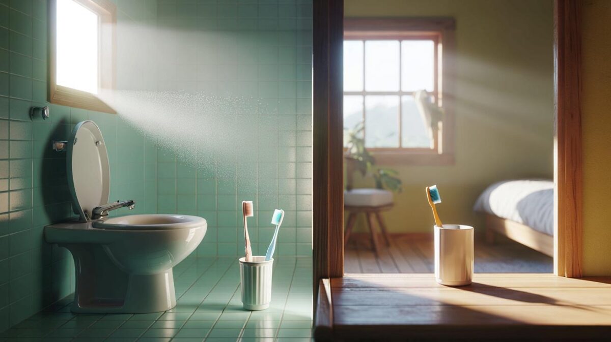 Zahnbürste im Bad? Ein Ort, den Sie unbedingt meiden sollten