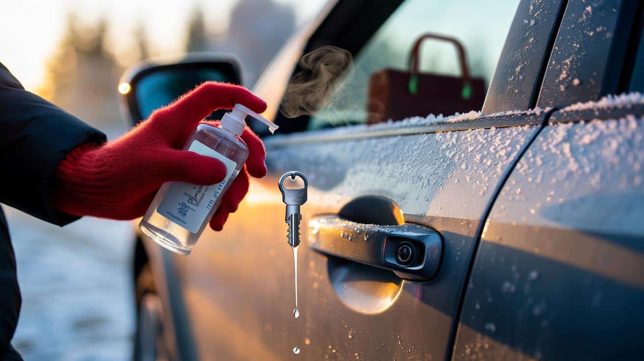 Zugefrorenes Autotürschloss? Der Trick mit Handdesinfektionsmittel, der es in 30 Sekunden wieder frei macht